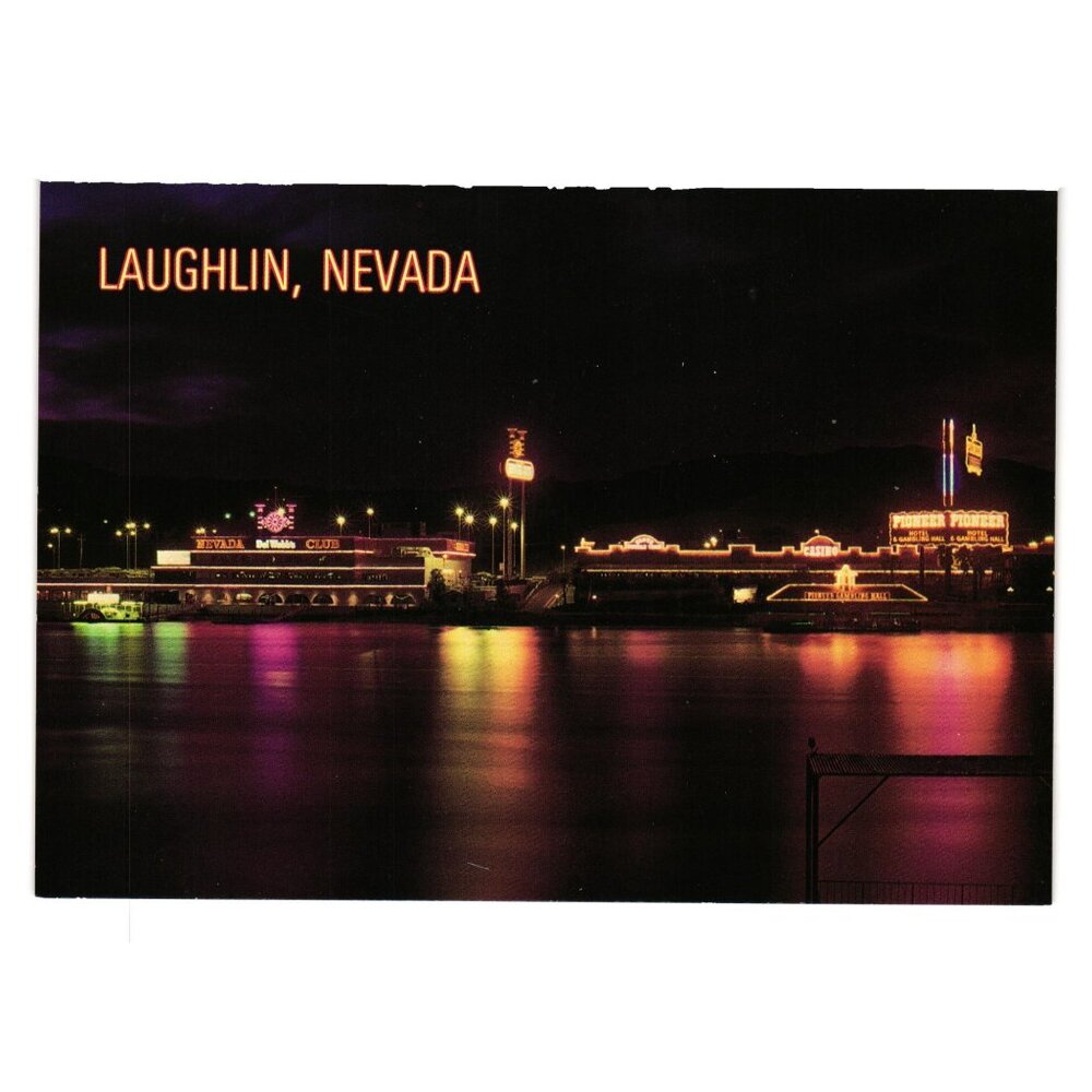 Laughlin Nevada Pioneer Casinos Vintage Postcard Colorado Nevada 2US NV 274